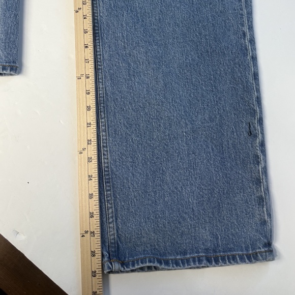 Abercrombie & Fitch Strapless Denim Dipped Waist Jumpsuit Womens MED Corset Y2K - Picture 10 of 10